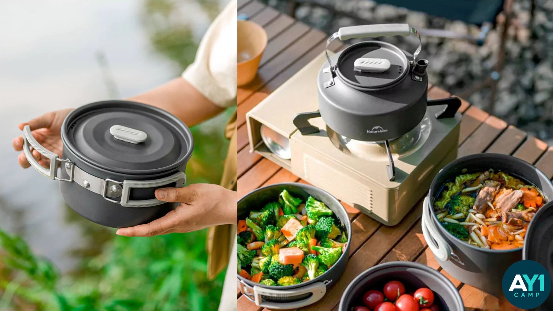 ست چهار تکه ظروف نیچرهایک CNK2450CF010، ست ظروف چهار تکه پخت و پز نیچرهایک مدل CNK2450CF010