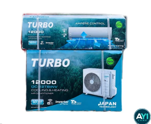 کولر گازی اسپلیت دیواری 12000 توربو مدل 12TBINV