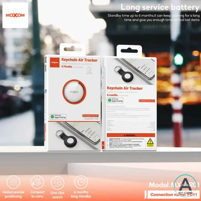 جاکلیدی و تگ ردیاب ضد سرقت فراموشی مدل MOXOM MX-TR01