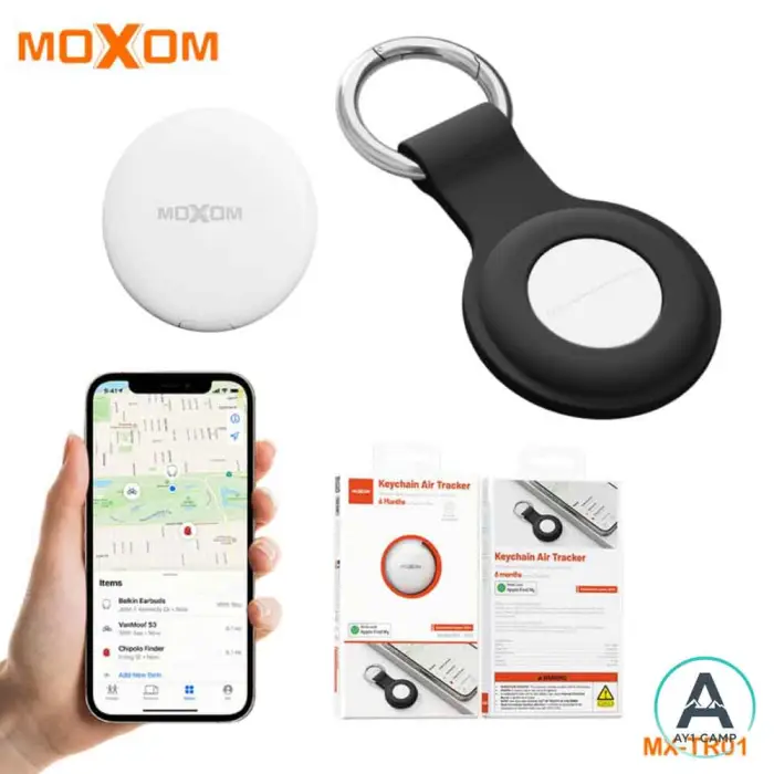 جاکلیدی و تگ ردیاب ضد سرقت فراموشی مدل MOXOM MX-TR01