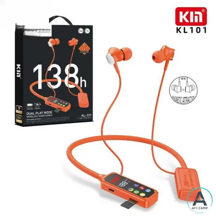 هدفون گردنی رم خور کیم مدل KL101