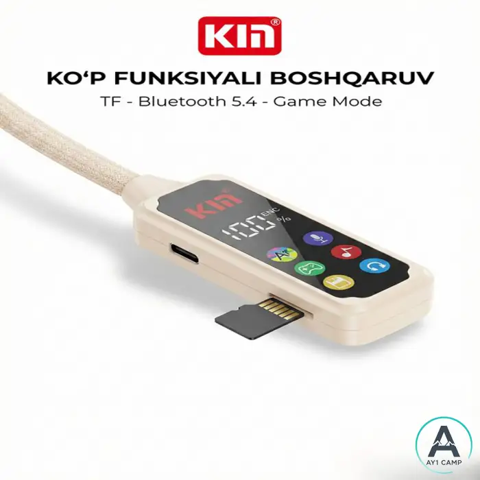 هدفون گردنی رم خور کیم مدل KL101