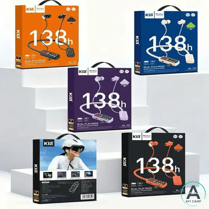 هدفون گردنی رم خور کیم مدل KL101