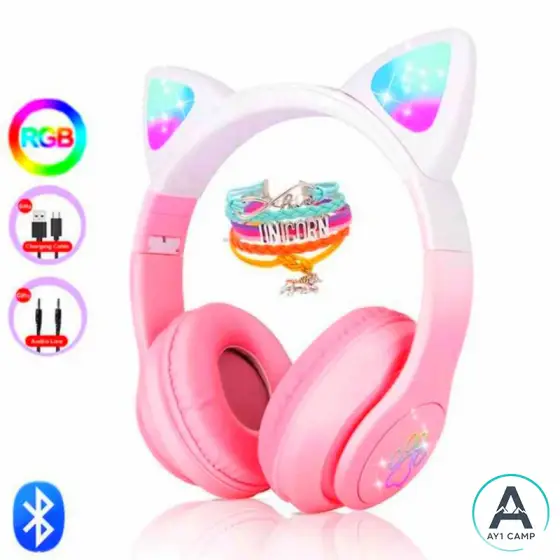 هدفون بلوتوثی مدل STN-28 Pro طرح جدید Cat Ear