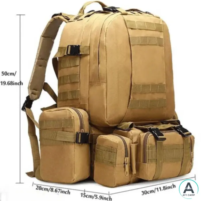 کوله پشتی تاکتیکال چهار تکه 50L