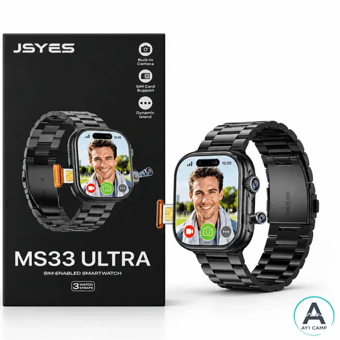 ساعت هوشمند JSYES MS33 ULTRA سیم‌کارت‌خور