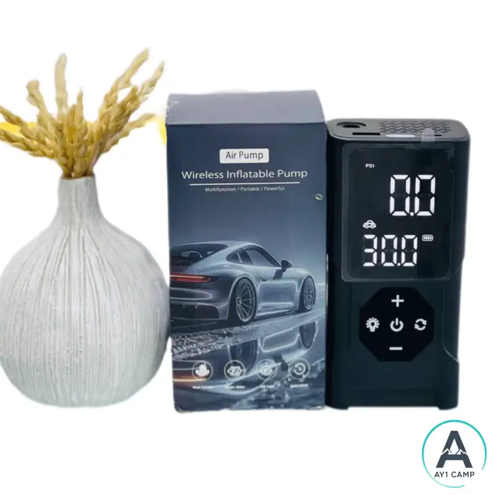 کمپرسور باد پمپ باد 150PSI Karmotte، با فشارسنج دیجیتال