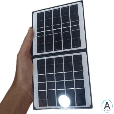 پنل خورشیدی تاشو با کابل های شارژر ولتاژ 5 ولت-4 وات