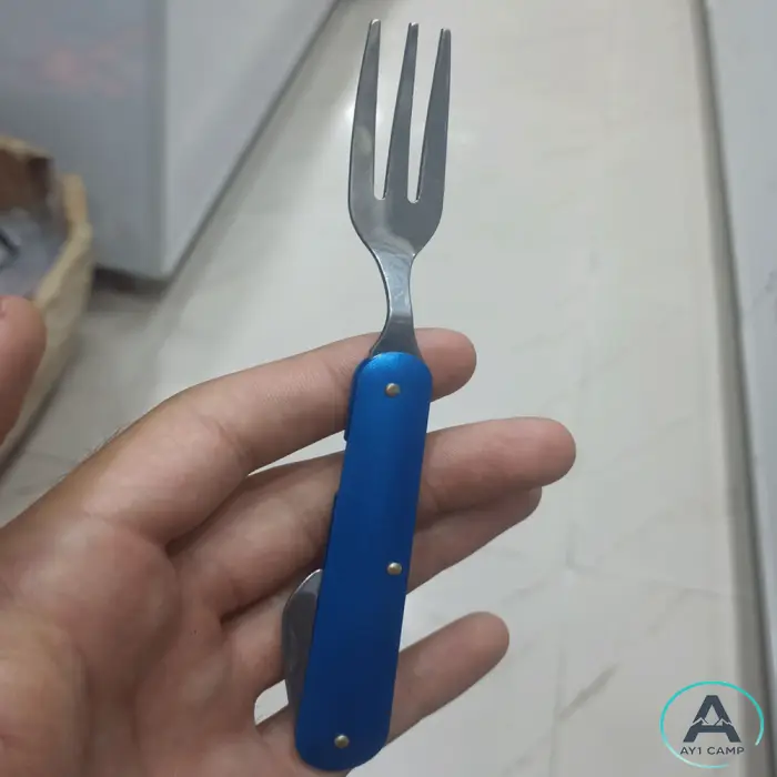 ست قاشق و چنگال و کارد تاشو 3 تیکه مدل V33