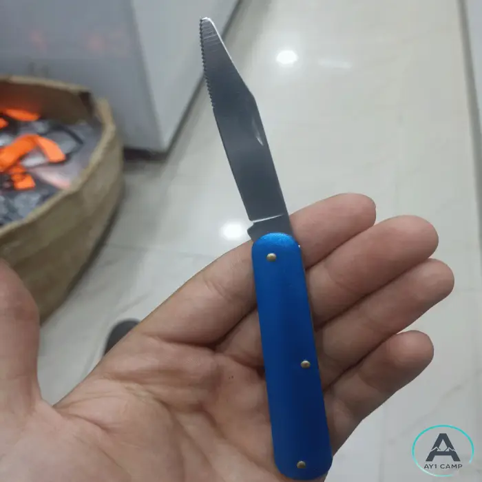 ست قاشق و چنگال و کارد تاشو 3 تیکه مدل V33