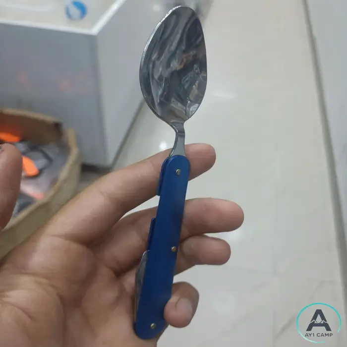 ست قاشق و چنگال و کارد تاشو 3 تیکه مدل V33