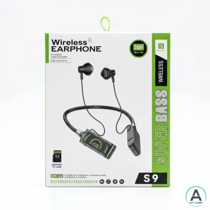 هندزفری گردنی Super Bass بلوتوثی مدل S9