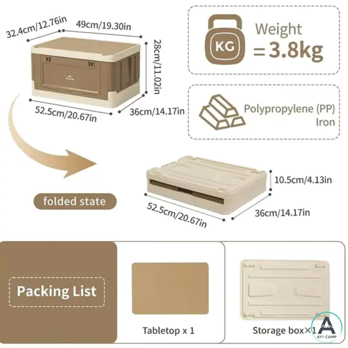 جعبه ذخیره‌سازی تاشو نیچرهایک مدل CNK2350XB012