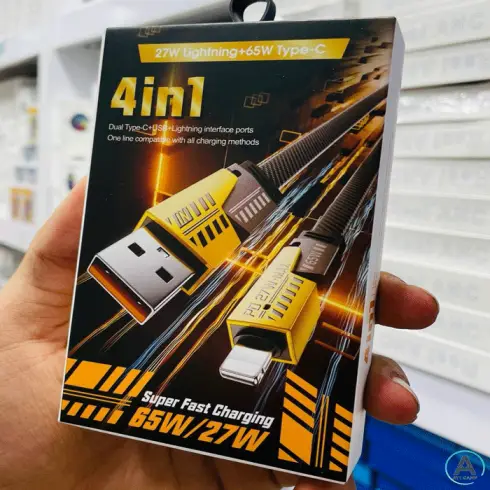 کابل شارژ و دیتا فست انکر مدل AN-201 قدرت شارژ 65 وات