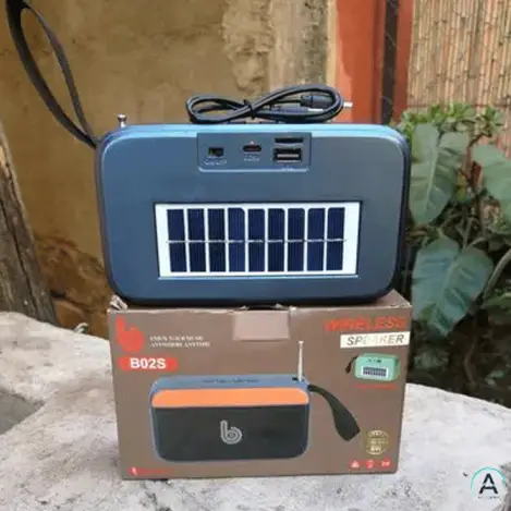 اسپیکر رادیو model B02s دارای RGB و پنل خورشیدی