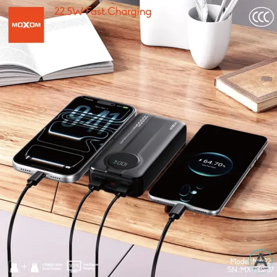 پاوربانک موکسوم مدل MX-PB207 ظرفیت20000 میلی آمپر