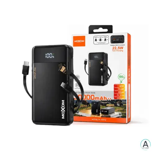 پاوربانک MOXOM مدل MX-PB226 ظرفیت 30000 میلی‌ آمپر ساعت