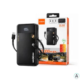 پاوربانک MOXOM مدل MX-PB226 ظرفیت 30000 میلی‌ آمپر ساعت