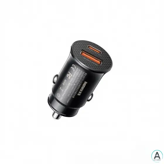 شارژر فندکی 30 وات دو پورت ریمکس مدل RCC358