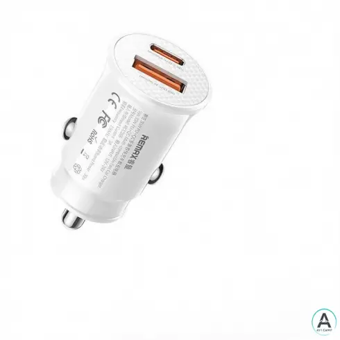 شارژر فندکی 30 وات دو پورت ریمکس مدل RCC358