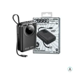 پاوربانک 45 وات ریمکس مدل FC-02 ظرفیت 20000 میلی آمپر ساعت