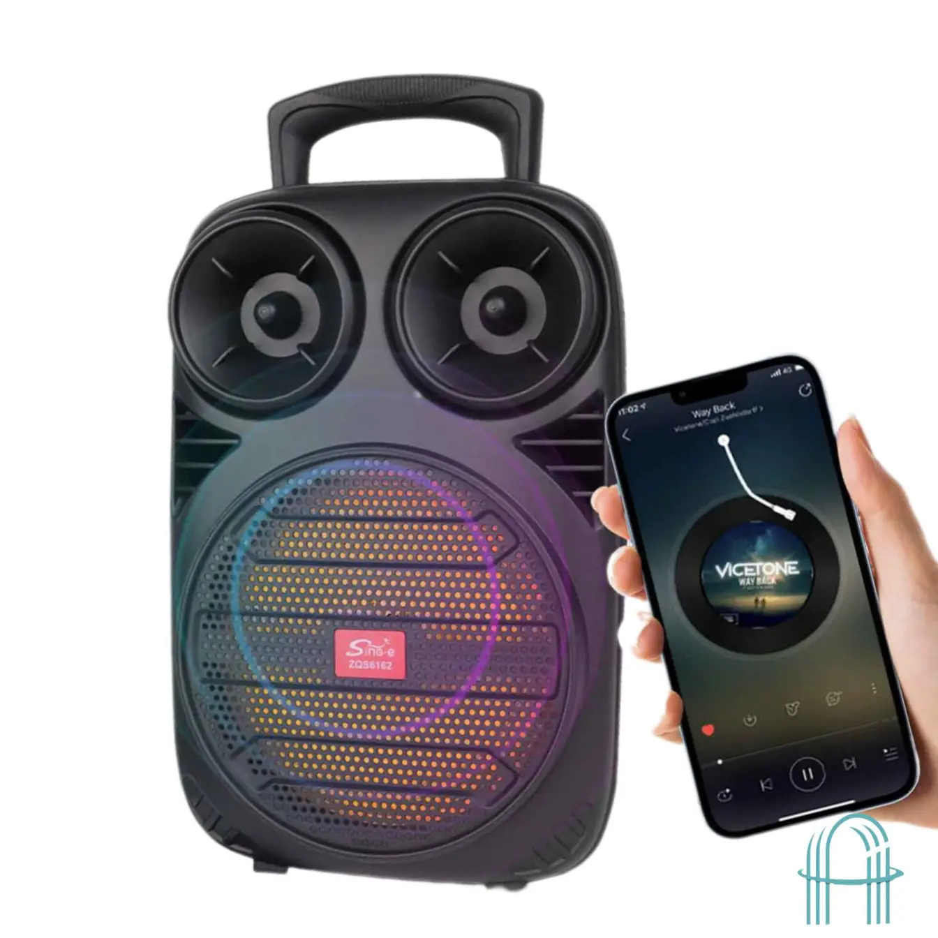 اسپیکر 10W بی سیم Sing-e مدل ZQS-6162 -رنگ مشکی
