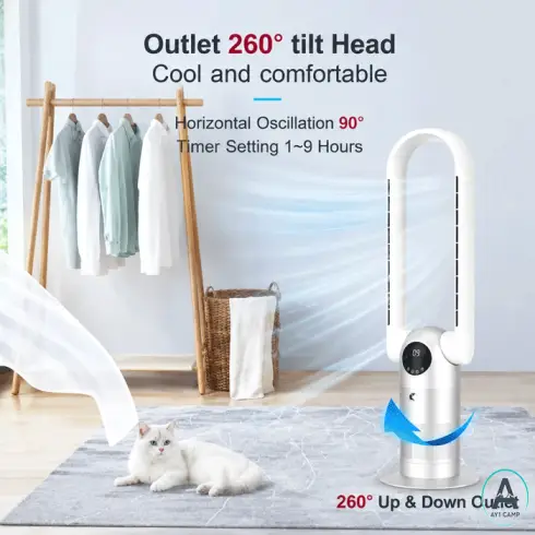 دستگاه تصفیه هوا و پنکه هوشمند Ocean Loong مدل AC68 بدون پره