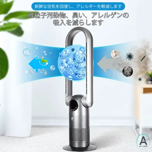 دستگاه تصفیه هوا و پنکه هوشمند Ocean Loong مدل AC68 بدون پره