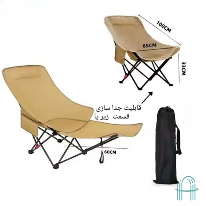 صندلی تخت‌شو تاشو کمپینگ و مسافرتی مدل TINY راحتی واقعی در سفر و طبیعت