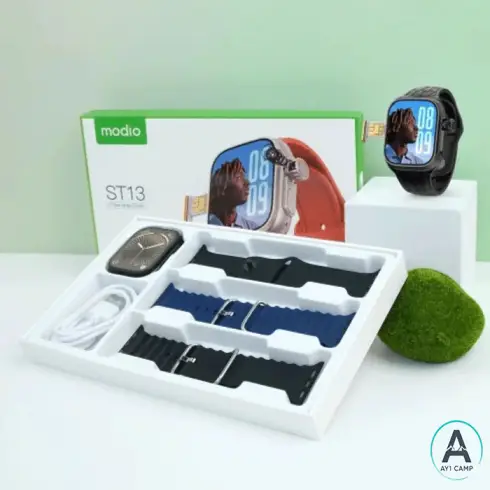 ساعت هوشمند Modio ST13 5G | سیم‌کارت‌خور با نمایشگر 2.2 اینچی و دوربین