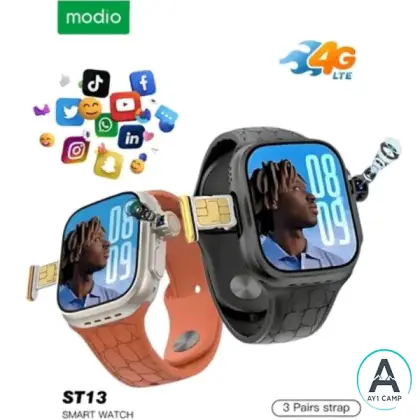 ساعت هوشمند Modio ST13 5G | سیم‌کارت‌خور با نمایشگر 2.2 اینچی و دوربین