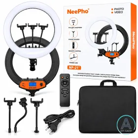 رینگ لایت NeePho مدل NP-21 | همراه با 3 پایه
