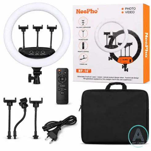 رینگ لایت NeePho مدل NP-14 - همراه با سه پایه