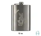 هیپ فلاسک استیل(قمقمه جیبی) طرح دار مدل 9.10.12OZ