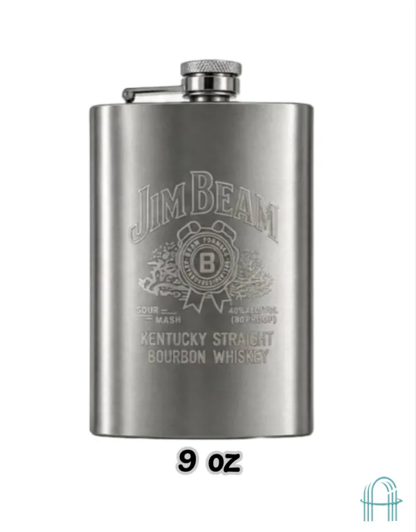 هیپ فلاسک استیل(قمقمه جیبی) طرح دار مدل 9.10.12OZ (04)