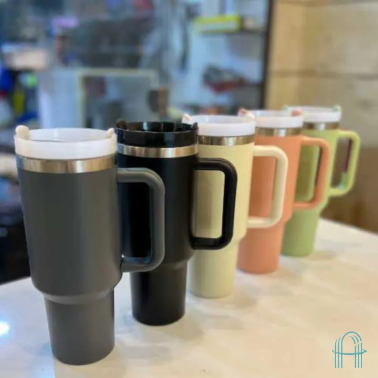 مجموعه 5 عددی ماگ استنلی نی دار Stanley mug 5 pieces (های کپی)