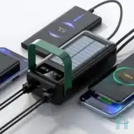 پاوربانک خورشیدی 30000 گرین لاین Max GLPB72 GNSLRPB30KBK