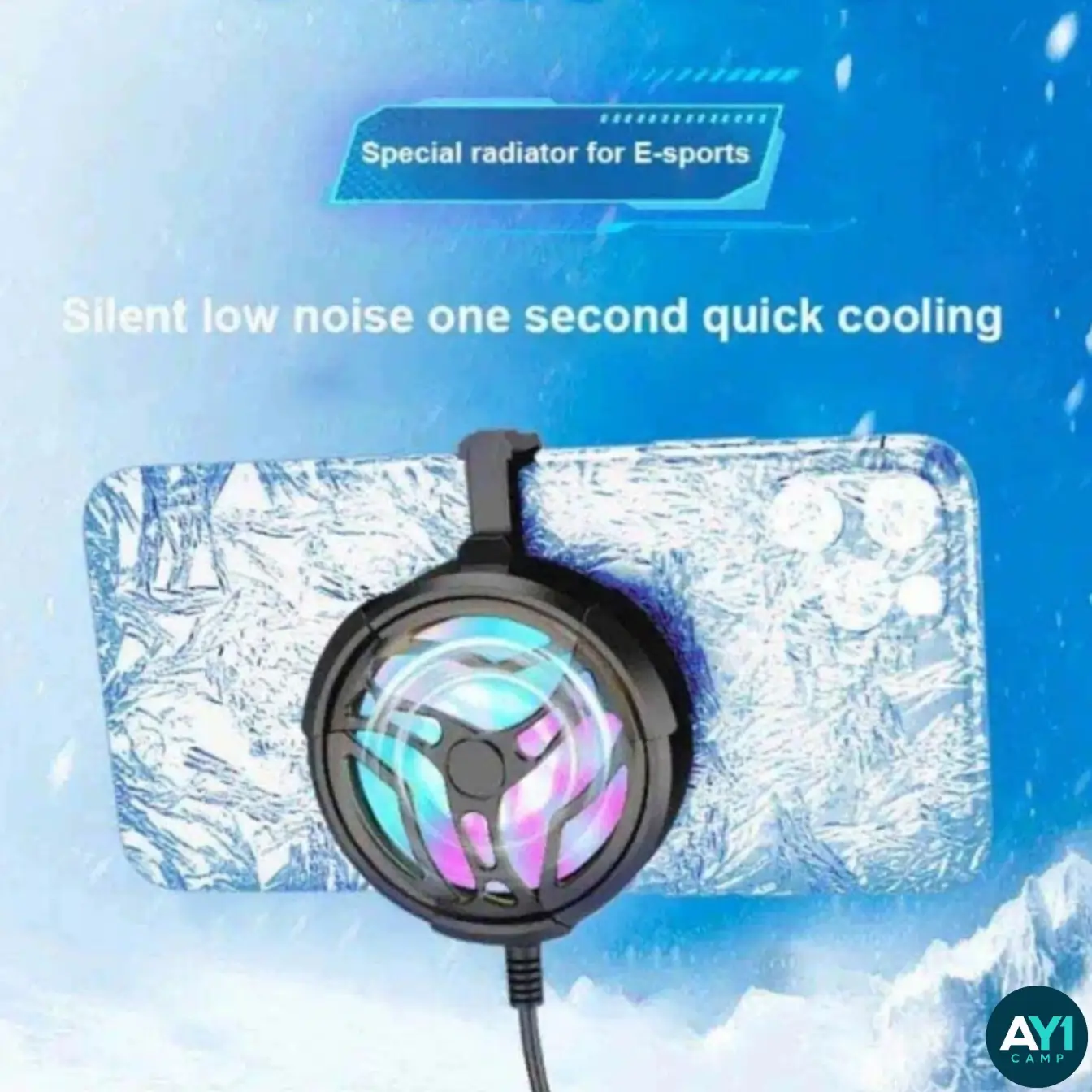 فن خنک کننده موبایل RGB دار AL-01