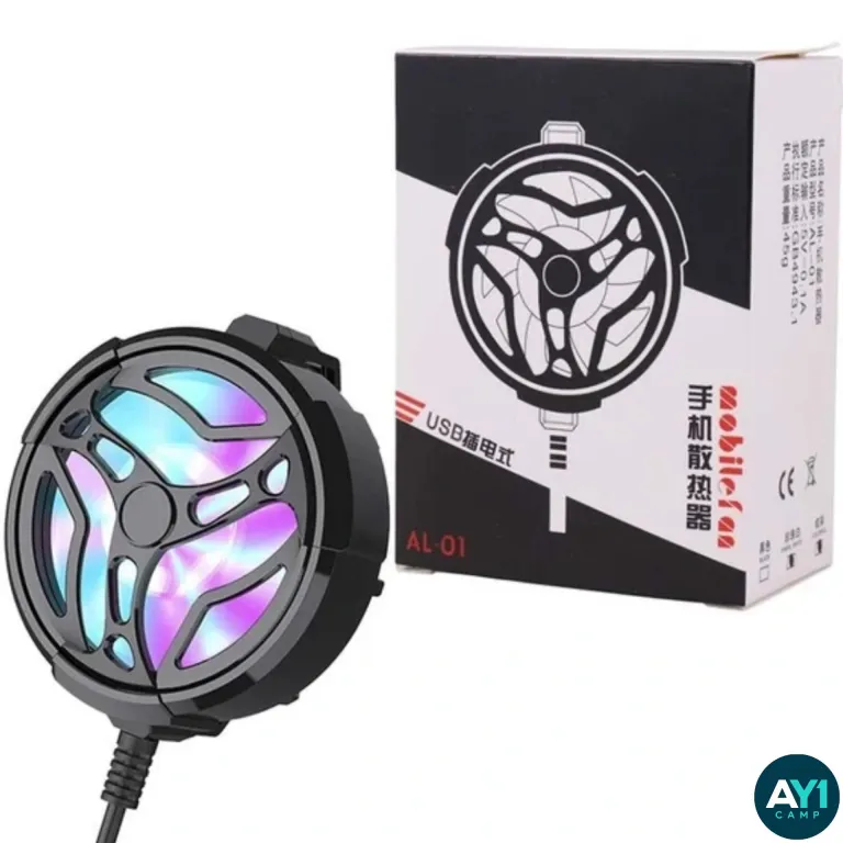 فن خنک کننده موبایل RGB دار AL-01