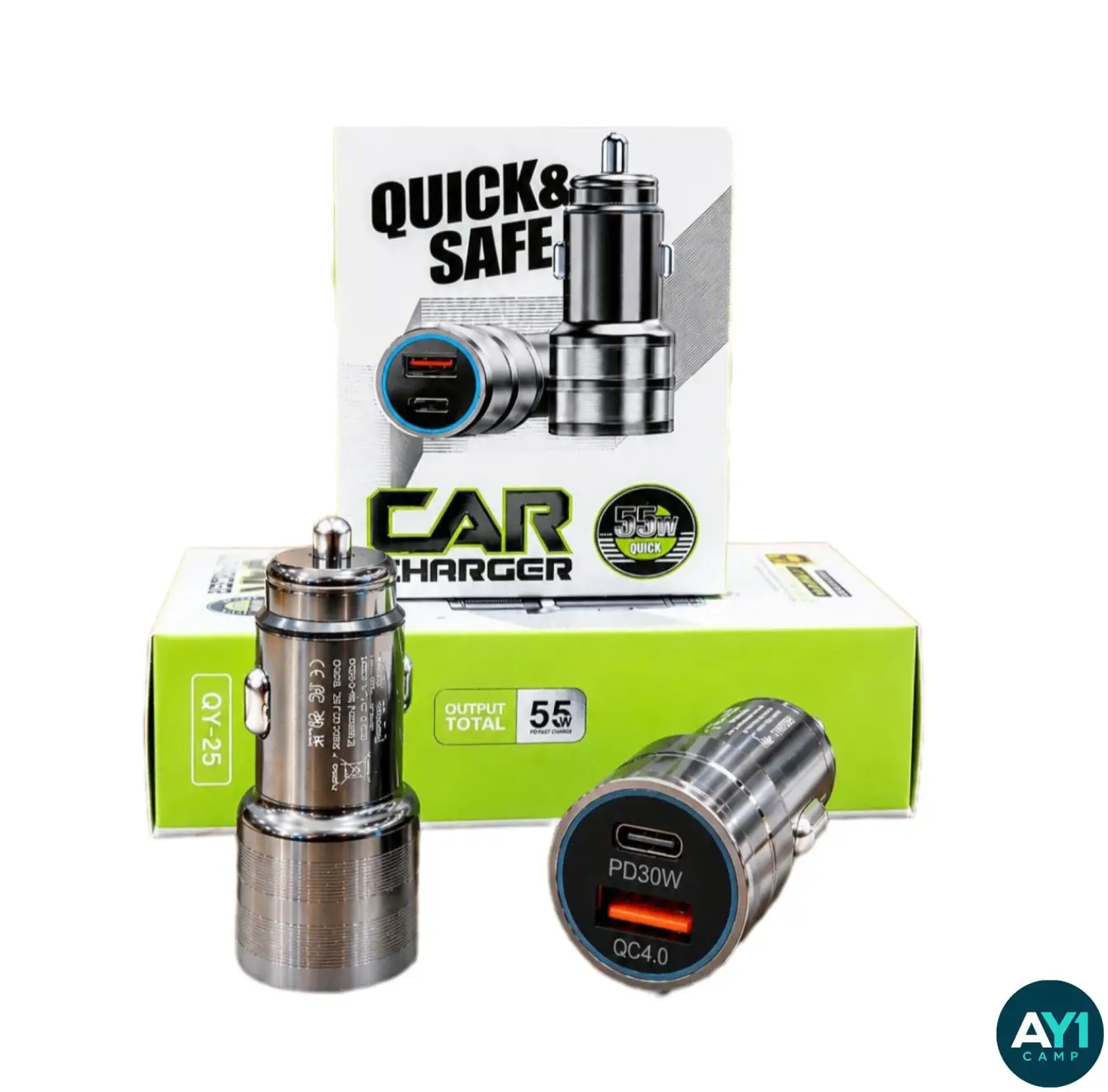 شارژر فندکی ماشین 55W مدل QY-25