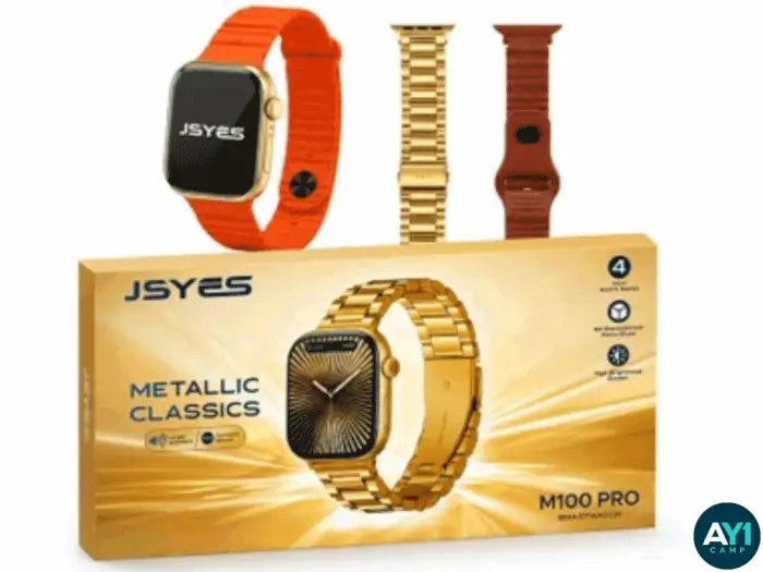 ساعت هوشمند JSYES M100 Pro طلایی